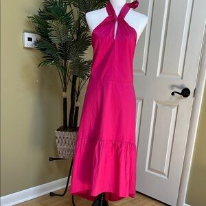 Nine West, XXL,  Hot Pink Halter Dress
